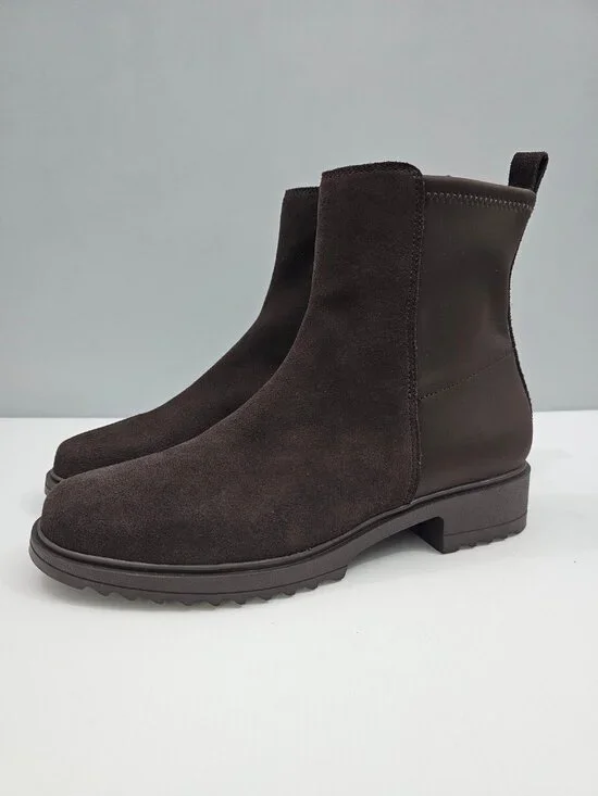 Blondo Cammie Waterproof Ankle Boot Womens 10 Brown Suede Lug Sole Fall NEW - Picture 14 of 14